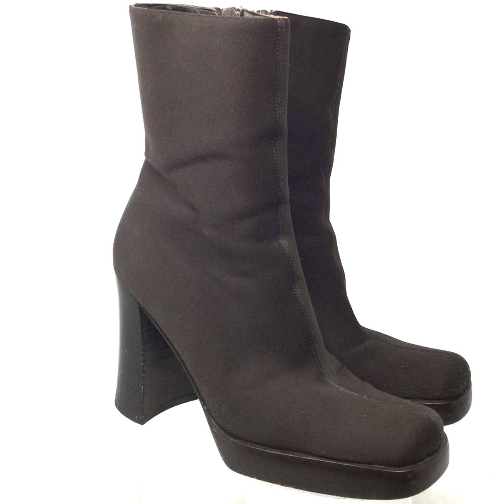 Vero Cuoio Women’s Ankle Boots Sz Us 7M Brown Heel